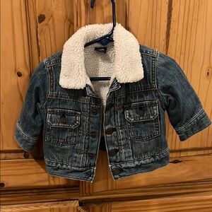 Baby Gap Denim Sherpa-Lined Jacket